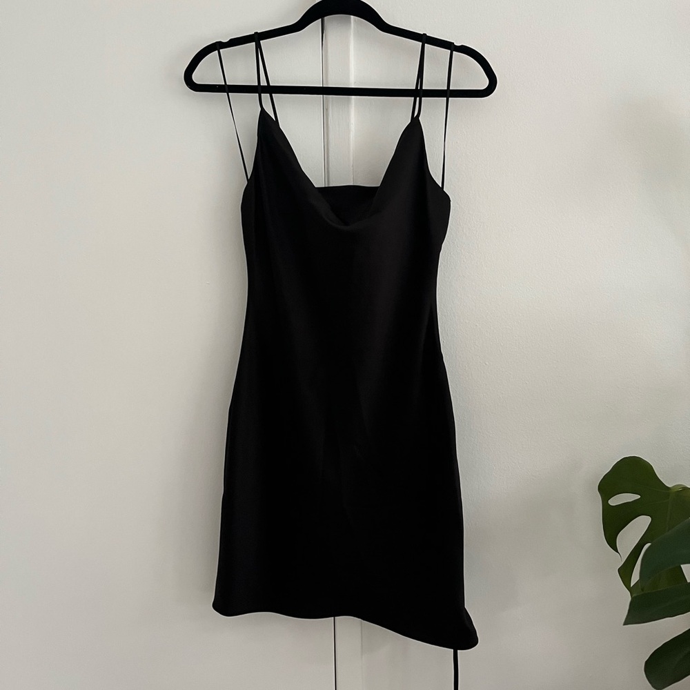Topshop Cowl Neck Mini Dress